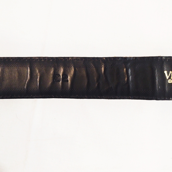 Vintage Vicenza Brown Alligator Belt with Oversized Silver Crescent Moon… - Picture 12 of 12